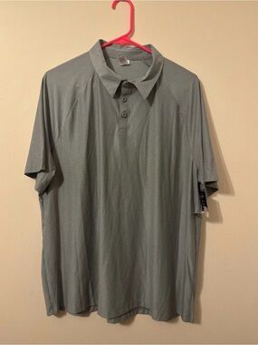 Xersion Men's Olive Gray Performance Polo